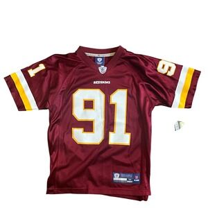 Washington Redskins NFL Football Jersey Number 91 Kerrigan‎ Reebok Kids Medium